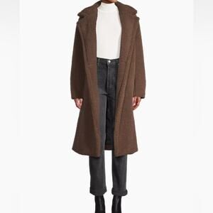 Apparis Anoushka Faux Fur Double-Breasted Long Teddy Coat Size XXL